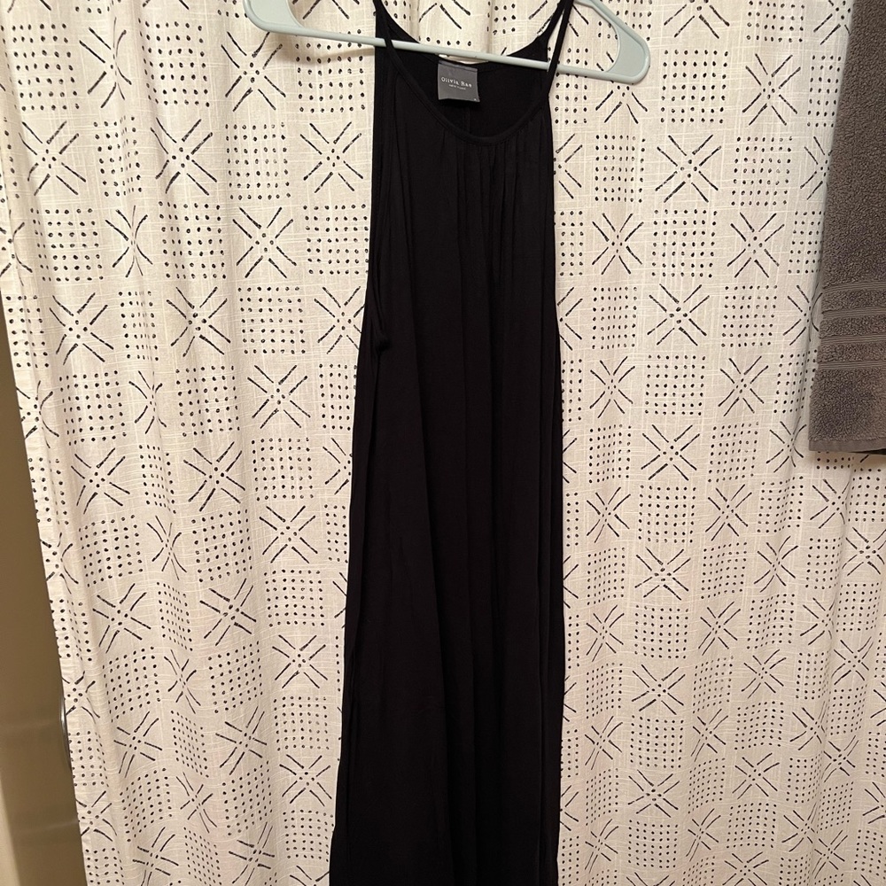 Black maxi dress